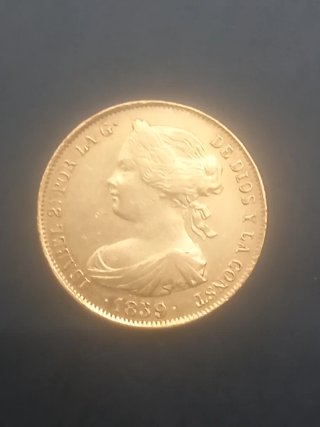 Moneda de Oro Isabel II 1839