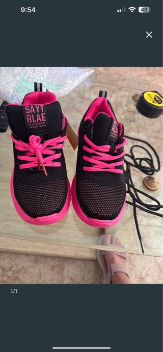 Zapatos de Segurid Deportivos 35 Negro/Rosa