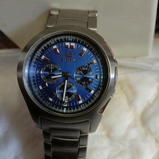Reloj Breil Cronógrafo azul y Plateado