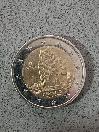 2 euro commemorativo Germania 2023 Amburgo (F)