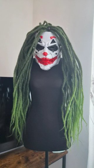 Cyberpunk Maschera Joker Dreadlocks halloween