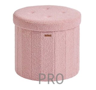 Pouf SONGMICS rotondo con contenitore