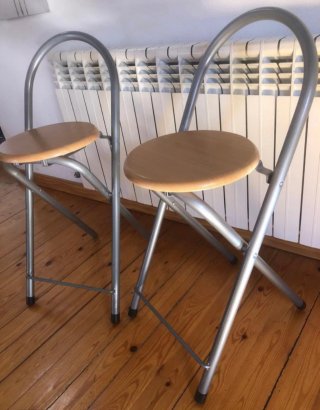 2 Sgabelli da Cucina Pieghevoli