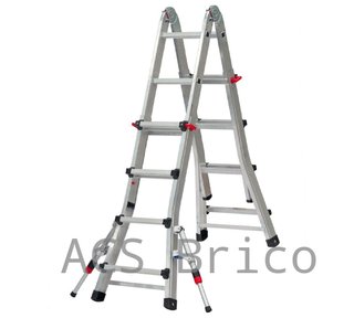 Escalera Telescópica Aluminio 5+5 Peldaños Teleflex