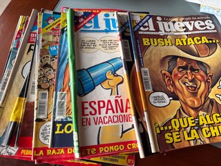 Lote 11 revistas El Jueves 2001 – Humor gráfico