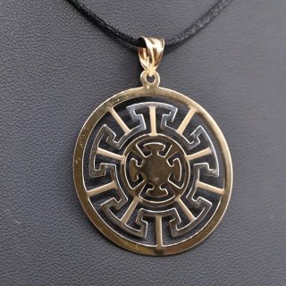 Colgante Oro 18k Diseño Greca