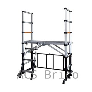 Andamio Telescópico Aluminio Plegable Plataforma 90 cm