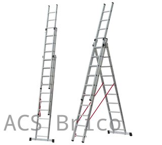 Escalera Aluminio Elite 3x9 - 2,60+2,60+2,60 Metros