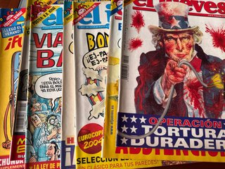 Lote 7 revistas El Jueves 2004 – Humor gráfico