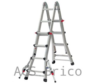 Escalera Telescópica Aluminio 6+6 Peldaños Teleflex