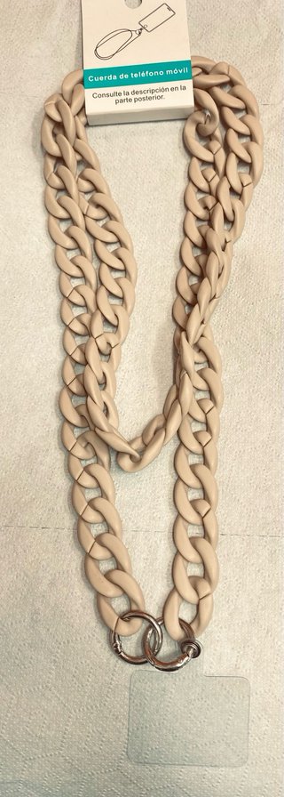 Collar Cadena Móvil Manos Libres Beige