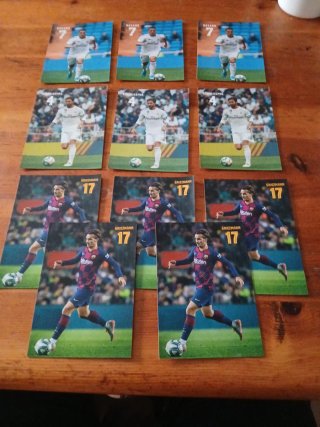 Set di 10 Cartoline di Calcio