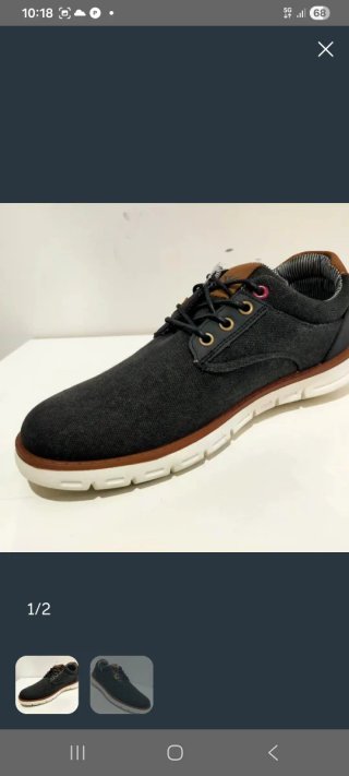 Scarpe sportive uomo jeans nero 42