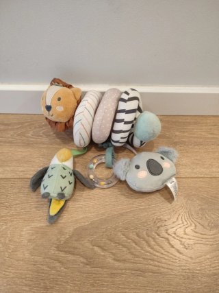 Espiral actividades peluches león, koala, loro