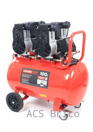 Compresor de Aire Silencioso con LCD 100L - 6 Hp - 09389 - Mader