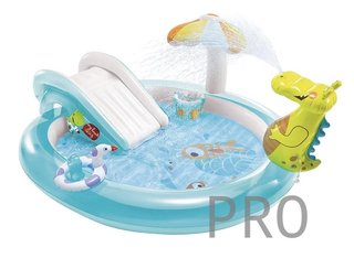 Piscina infantil hinchable con dispersor de agua INTEX