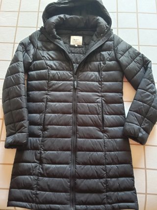 Abrigo acolchado negro Pepe Jeans
