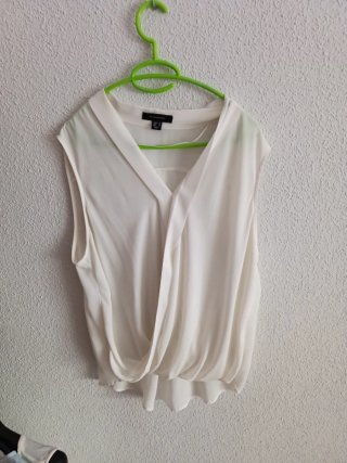 Camiseta de tirantes blanca Atmosphere