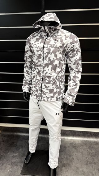 Conjunto Chándal Under Armour Camuflaje Gris/Blanc