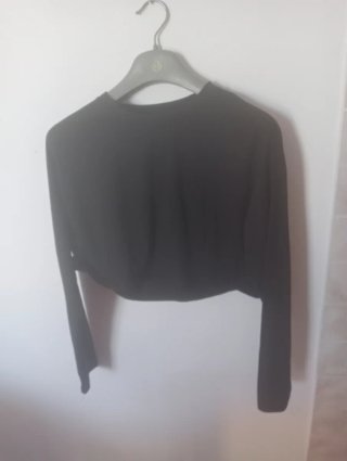 Top corto donna maniche lunghe