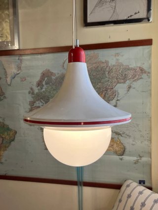 Lampada a sospensione Space Age anni'70