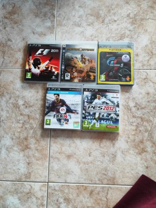 Lote 5 Juegos PS3 (Motor y Fútbol)