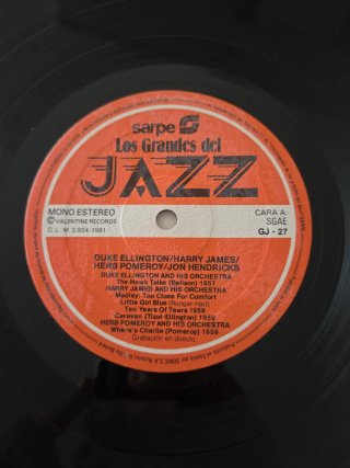 Vinilo Jazz: Duke Ellington / Harry James