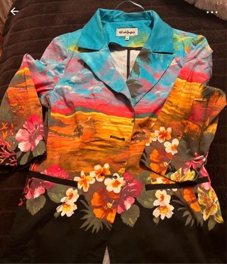 Chaqueta El Corte Inglés Estampada Tropical