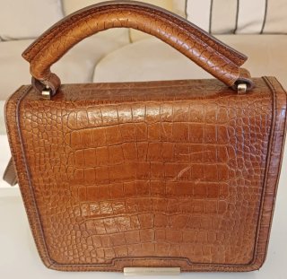 Bolso de mano Uterqüe marrón