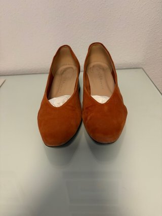Zapatos de ante ZENDRA BASIC color naranja