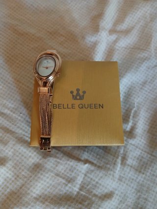 Reloj Belle Queen Mujer Dorado y Rosa