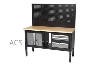 Mesa Trabajo Modular 1525mm Tres Cajones Puerta y Panel Alyco 192650