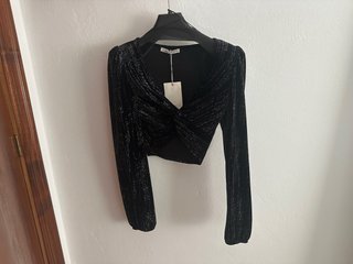 Top de fiesta negro Pull&Bear
