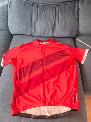 Maillot ciclismo Btwin rojo