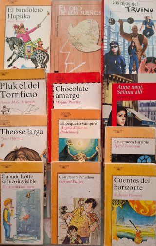 ALFAGUARA 12 AÑOS: 1-1€ LOTE 12 LIBROS 10€