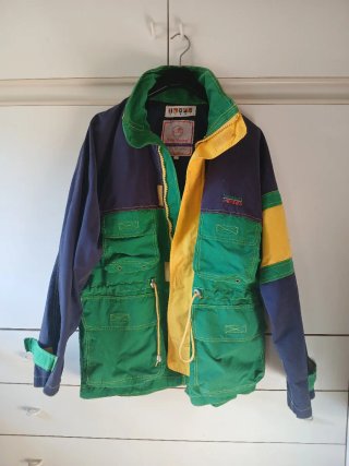 Vintage Nautical Derby Sporting Color-Block Jacket