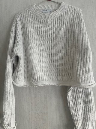 Jersey Bershka Blanco Talla XS