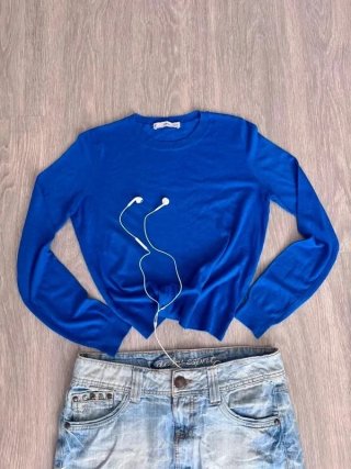 Jersey Mango Azul Eléctrico Talla XS