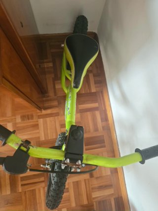 Bicicleta de equilibrio verde
