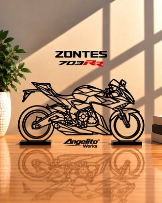 Zontes 703RR Maqueta Moto Silueta 3D 20cm