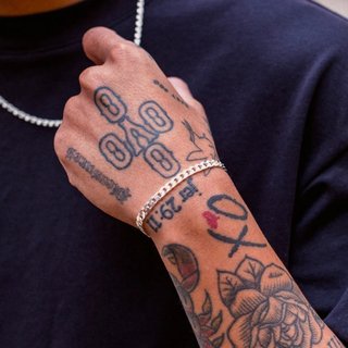 Pulsera MIAMI CUBANA 4 mm - Plata 925