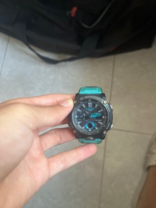 Reloj Casio G-Shock Negro y Turquesa original