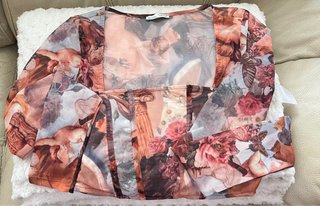 Crop top Bershka estampado