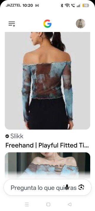 Top de malla estampado