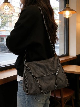 Bolso vintage gris