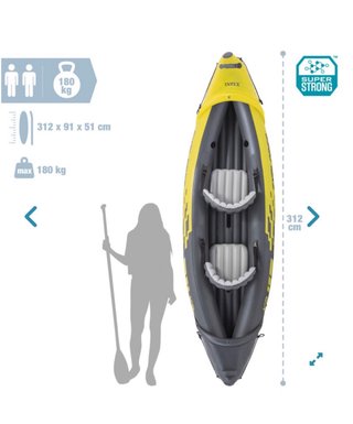 Kayak Hinchable Intex máximo 2 Personas