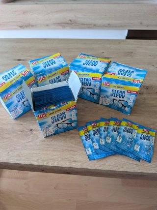 5 Cajas de Toallitas Limpiagafas W5