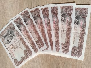 Billetes 100 Pesetas España (1970)