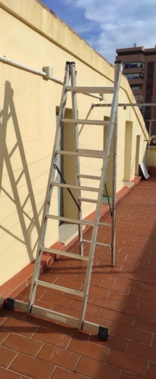Escalera extensible aluminio (ligera y resistente)