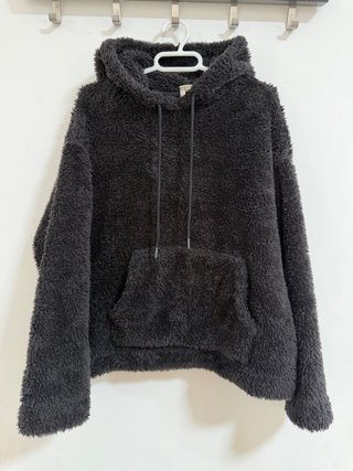 Sudadera H&M de peluche teddy con capucha – XS